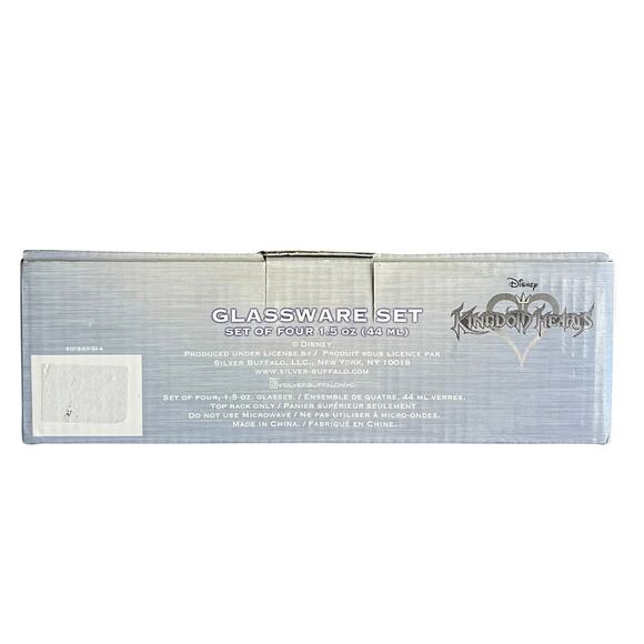 Disney kingdom of hearts glassware shot glass set New in box gamer Disneyland - Picture 3 of 4